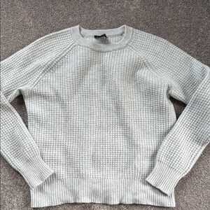 Theory Gray 100% Cashmere Crew Neck Sweater